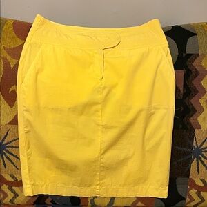 Emporio Armani Yellow Pencil Skirt